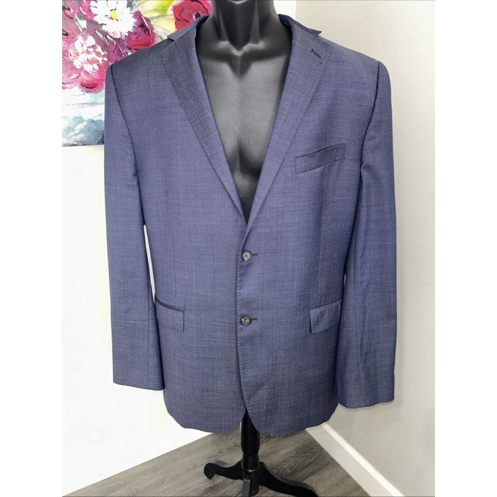 Lauren Ralph Lauren 46R Blue Two Button DBL Vented Jacket - See Measurements